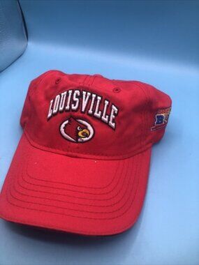 University Of Louisville Cardinals Hat Red Adjustable Beef O Brady’s Bowl UOFL